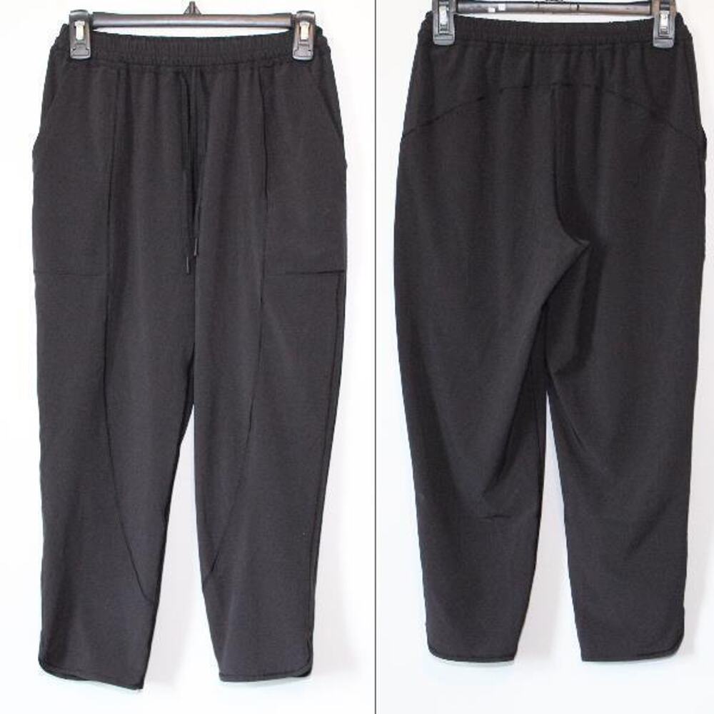 Lululemon Final Play Crop Pants Black Stretch Wicking Women's Size 4 H13866 - Picture 9 of 10